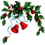 Holly Leaves 6 - Red Berries and Bells