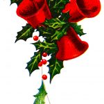 Holly Clip Art 3 - Ruby Red Bells