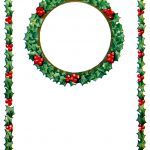 Holly Clip Art 5 - Frame and Wreath