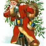 Santa Claus Pictures 6 - Santa Carries Tree