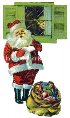 Santa Claus Pictures 3 - Santa Reads List