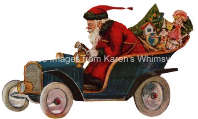Cartoon Santa 1 - Speedy Driver