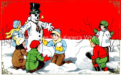 Snowman Clipart 4 - Snowy Day