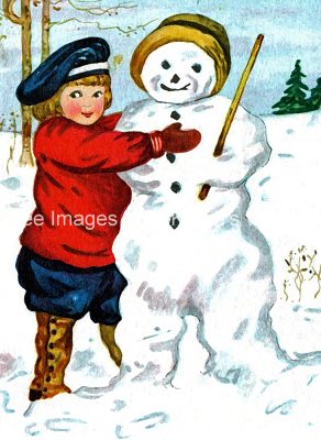 Snowman Clipart 5 - Fun in the Snow
