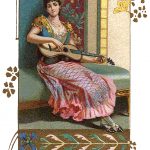 New Years Eve Clipart 2 - Lady with Guitar