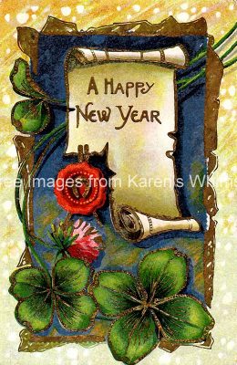 New Years Eve Clipart 5 - Sealed Scroll