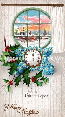 New Year Clipart 5 - Decorative Clock