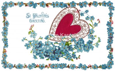 Happy Valentines Day 2 - Heart and Flowers