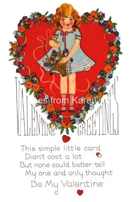 Valentines Day 6 - Girl with Basket