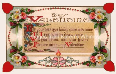 Valentine Poems 3 - Framed Poem