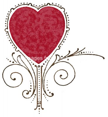 Valentines Day Hearts 3 - Heart with Filigree