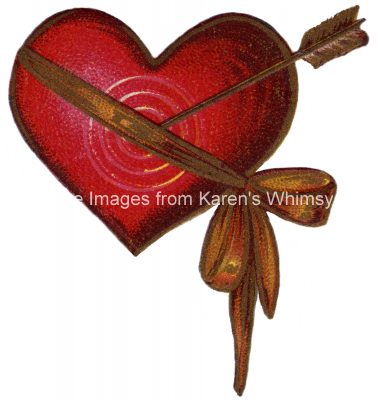 Valentines Day Hearts 6 - Bullseye and Arrow