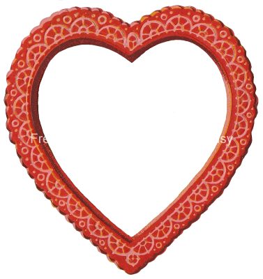 Pictures of Hearts 1 - Lacy Red Heart