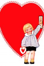 Valentines Day Clipart 5 - Child and Heart