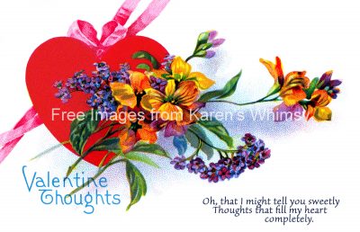 Valentine Pictures 1 - Sprig of Flowers
