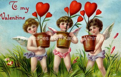Valentine Hearts 3 - Potted Hearts