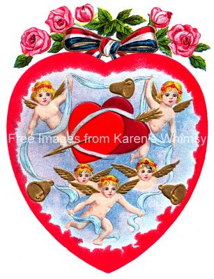 Valentine Hearts 5 - Cupids Flying