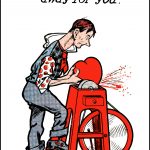 Valentines Day Cards 5 - Sanding a Heart