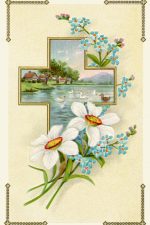 Easter Religious Graphics 3 - Scenic River Cross