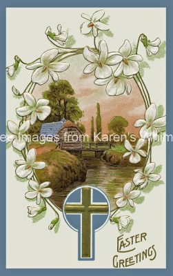 Easter Religious Graphics 2 - Country Scene