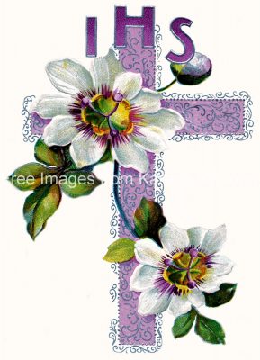 Easter Religious Graphics 6 - Lavender Cross