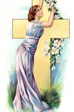Holy Easter Clipart 2 - Woman and Cross