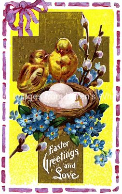 Christian Easter Clipart 6 - Chicks and Nest