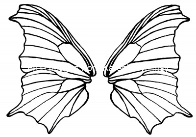 Making wings with a butterfly wing design. Any advice to make it look like  wings : r/Artadvice