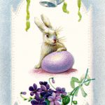 Easter Bunny 3 - Bunny with Purple Egg