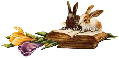 Bunny Pictures 4 - Bunnies on Books