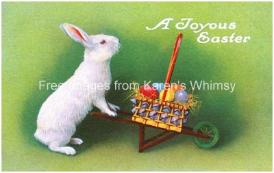Easter Bunny Images 2 - Wagon Full of Eggs