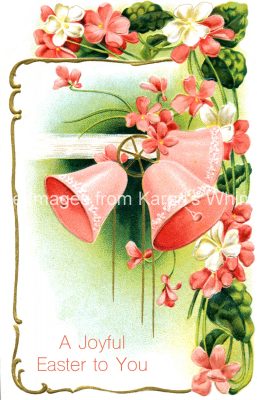 Easter Art 1 - Coral Bells and Flowers