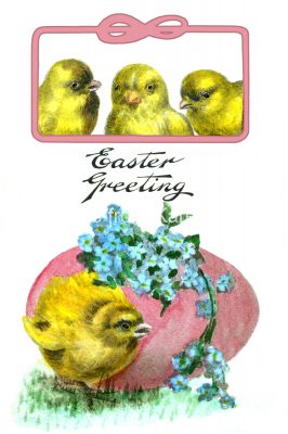 Easter Greetings 6 - Chicks and Egg
