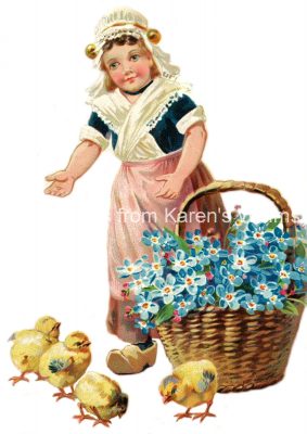 Easter Holiday 4 - Dutch Girl with Chicks