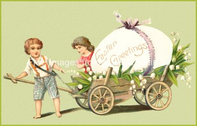Happy Easter 2 - Egg in a Wagon