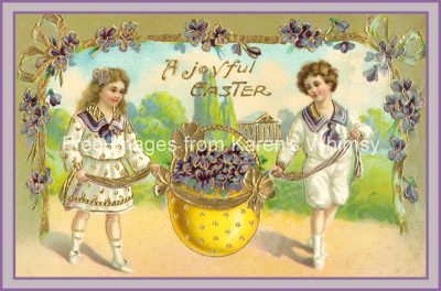 Happy Easter 3 - Egg of Violets
