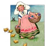 Easter Baskets 4 - Dutch Girl with Eggs