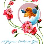 Easter Cards 5 - Chick and Flowers