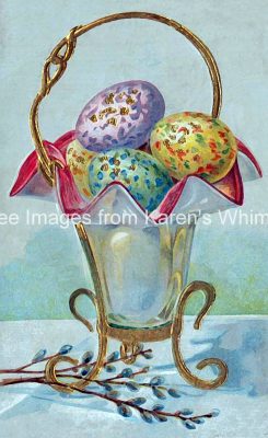 Egg Clipart 4 - Vase of Colored Eggs