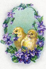 Easter Chicks 2- Violet Wreath