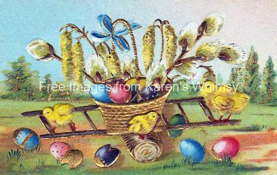 Easter Chicks 5 - Chicks and Basket