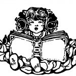 Book Clipart 2 - Young Girl Reading