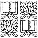 Free Book Clip Art 1 - Books and Leaves
