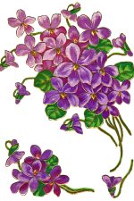 Purple Flowers 2 - Sprigs of Violets