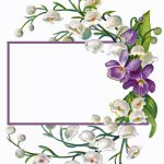 Flower Frames 3 - Purple and White