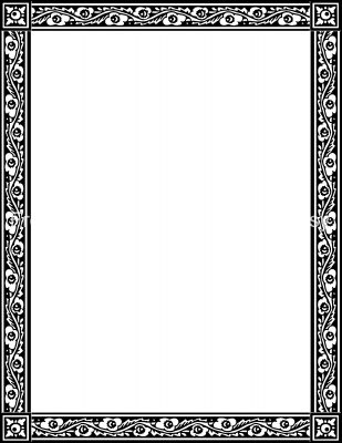 Flower Page Borders 3 - Chaucer