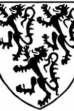 Medieval Shields 3 - Three Standing Lions