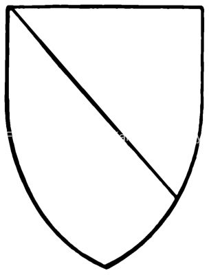 Blank Coat of Arms 1 - Party-Bendwise