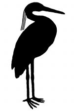 Bird Silhouette 1 - Heron Silhouette