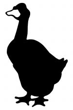 Bird Silhouette 5 - Goose Silhouette